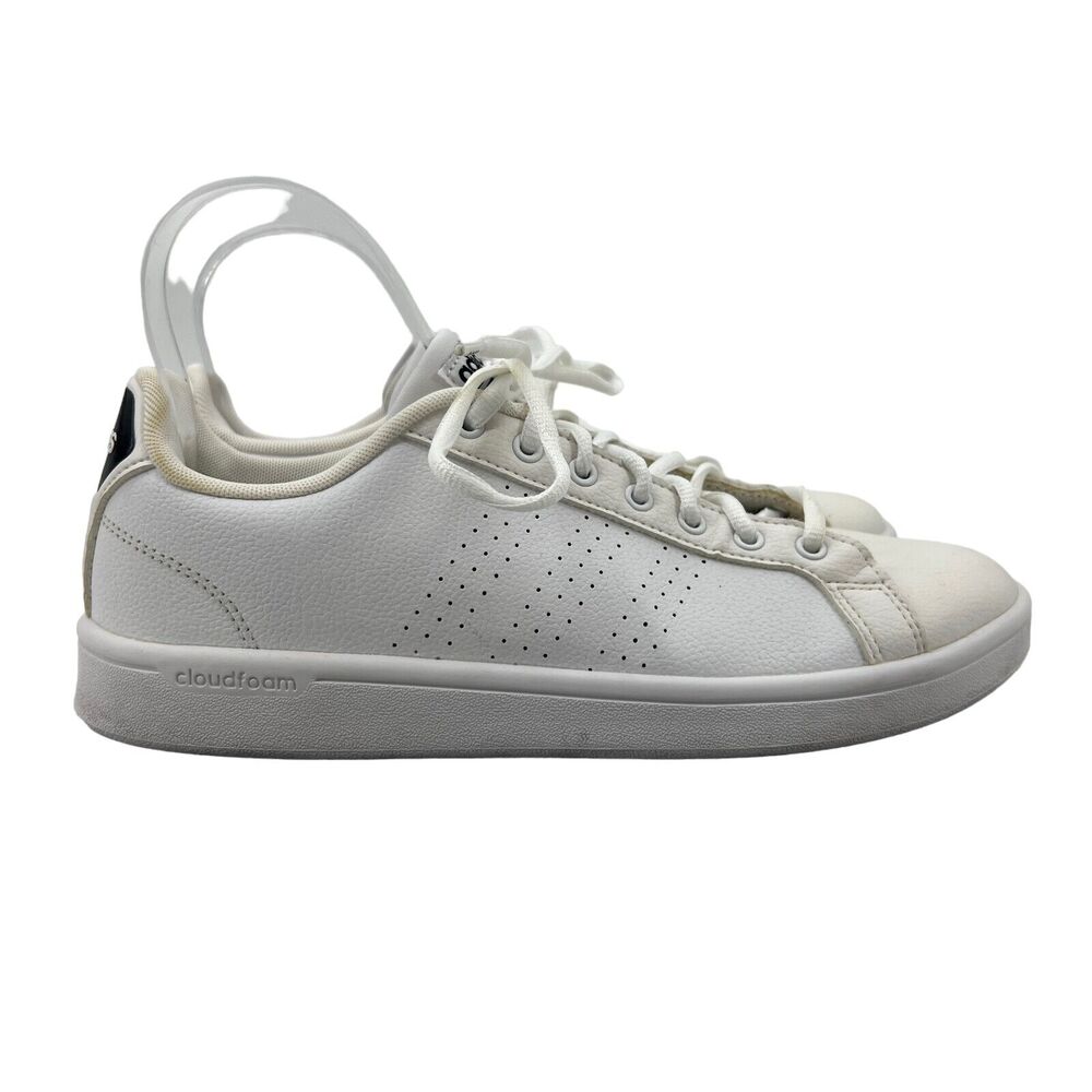 Adidas Cloudfoam Advantage Sneakers Womens 9.5 White Casual Shoes Low Top AW4323